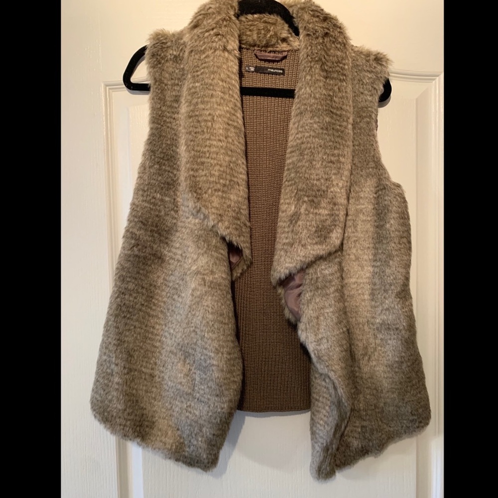 Faux fur vest